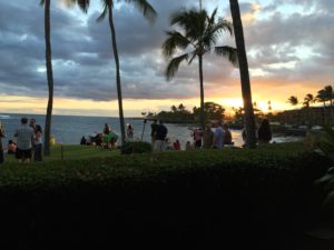 Sunset at the shore